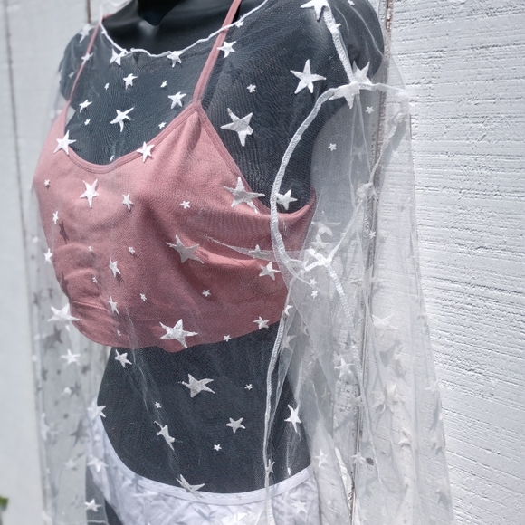 Cascade of Stars Long SleeveCover Up - Picture 3 of 6